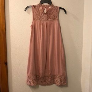 Xhilaration Target Sleeveless dress with lace.